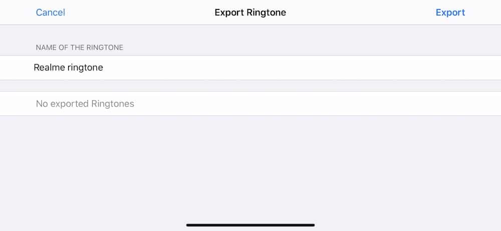 Garageband - Export Ringtone