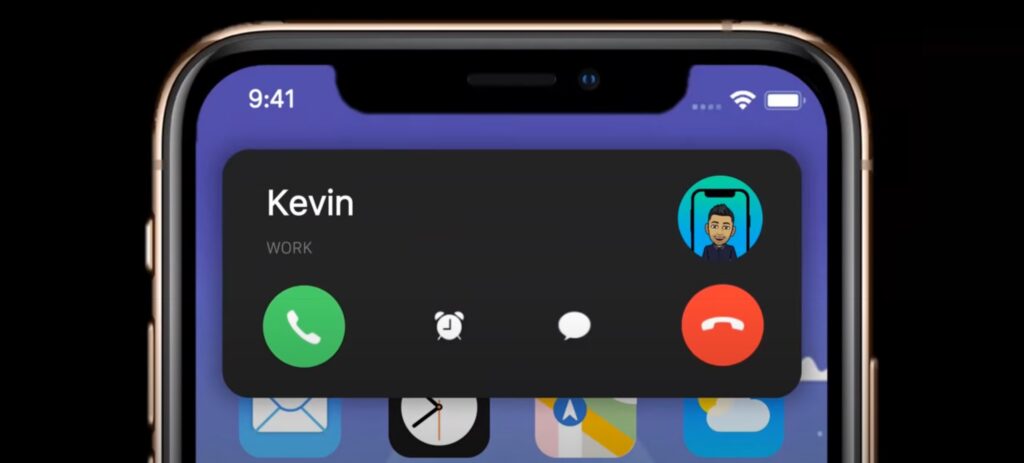 Apple iOS 14 Concept Small Call UI