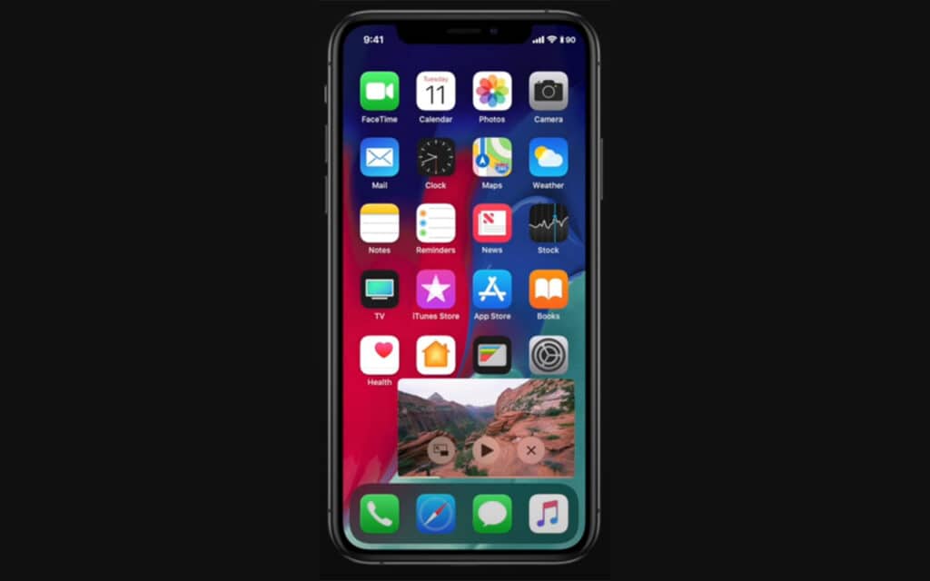 Apple iOS Concept Picture In Pictuer Mode For Video