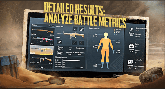 PUBG Mobile Detailed Results Page Design
