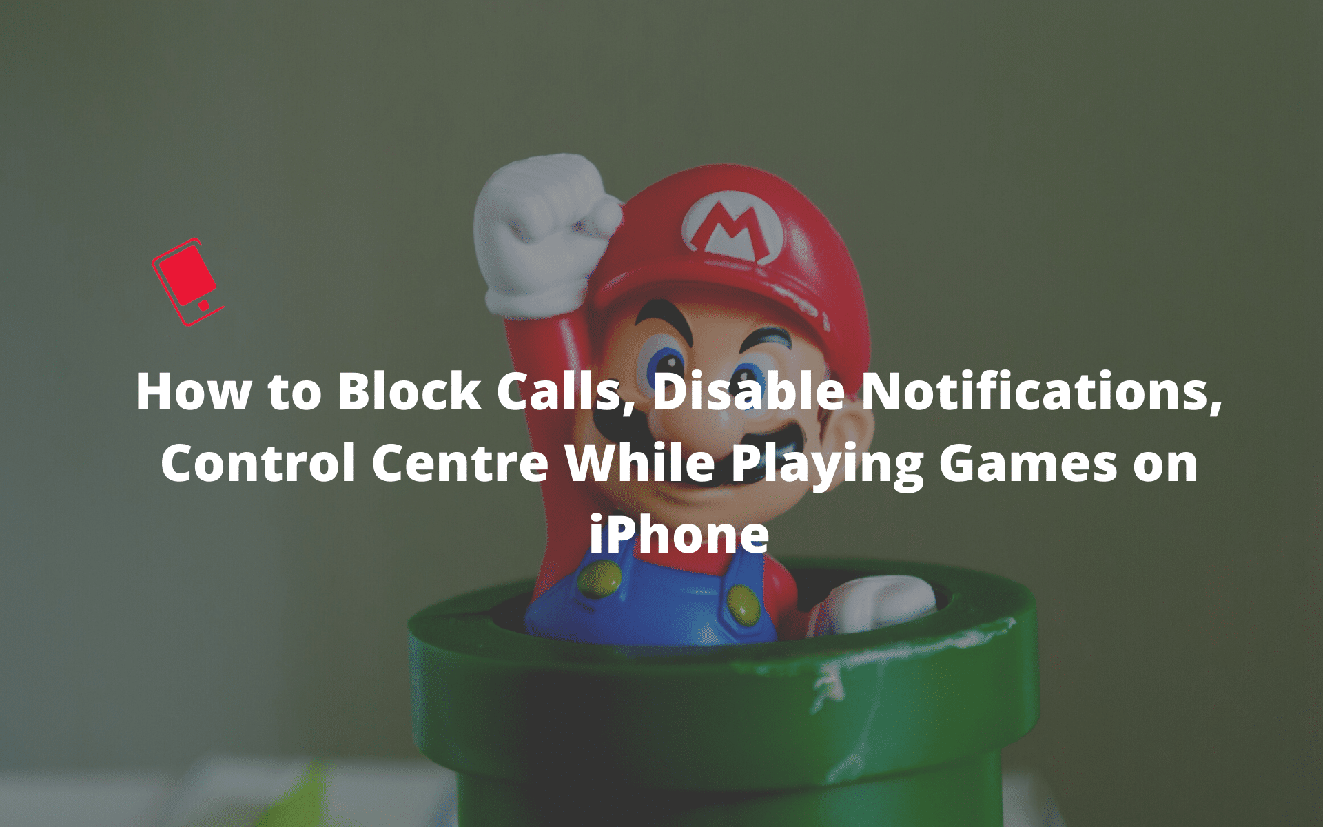 block calls and notificaiton while gaming on iphone