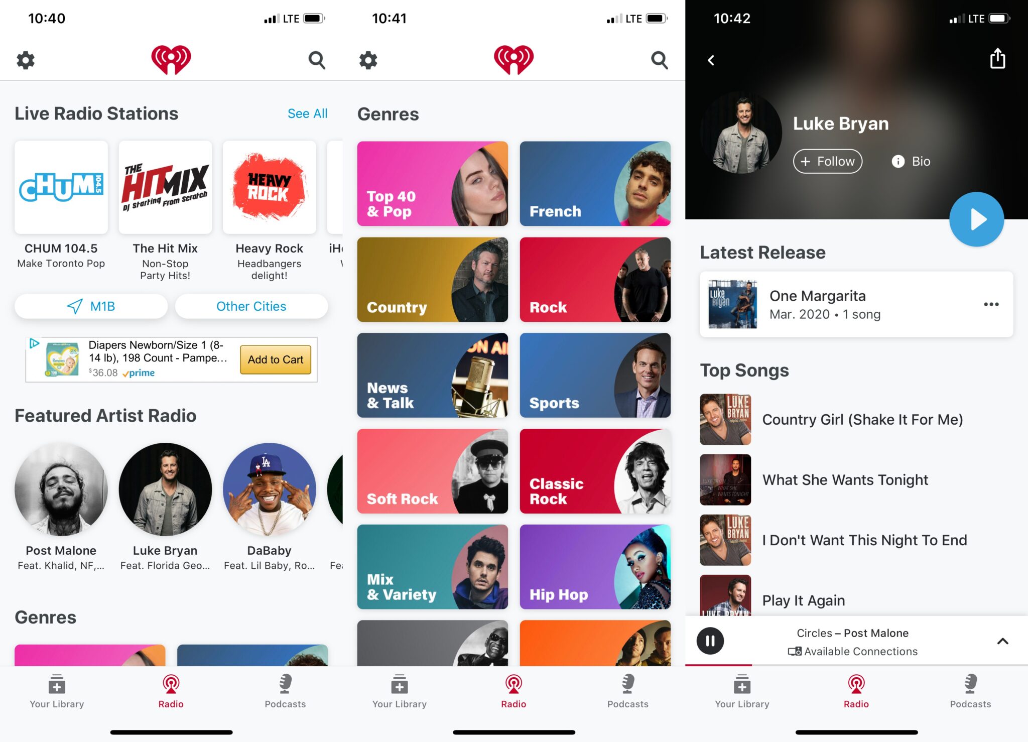 iHeartRadio iOS app