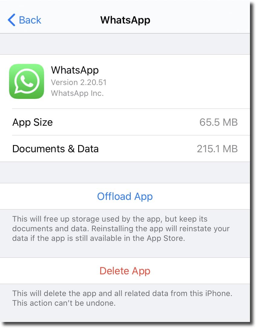 WhatsApp offload