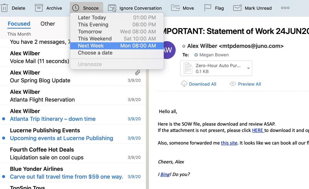 Microsoft Outlook Email App For macOS