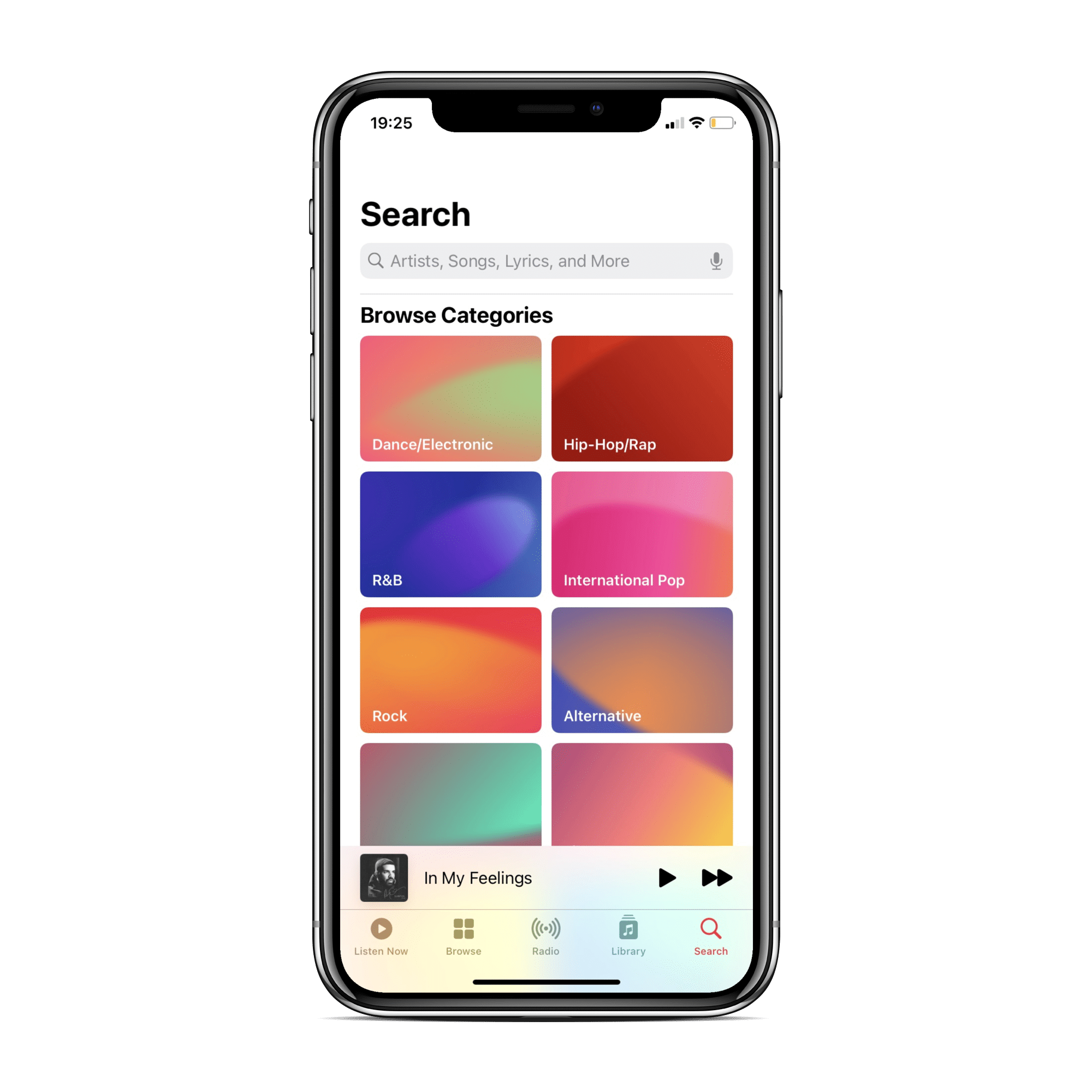 iOS 14 Apple Music Search tab iPhone
