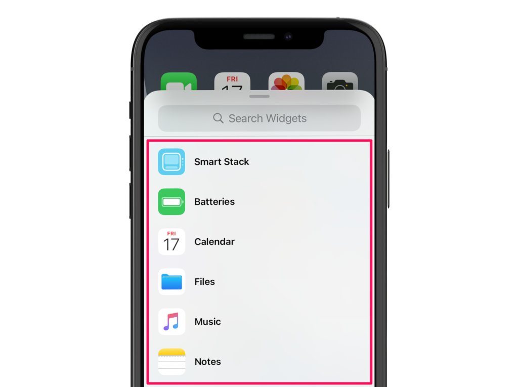 iOS 14 - Widget Sheet