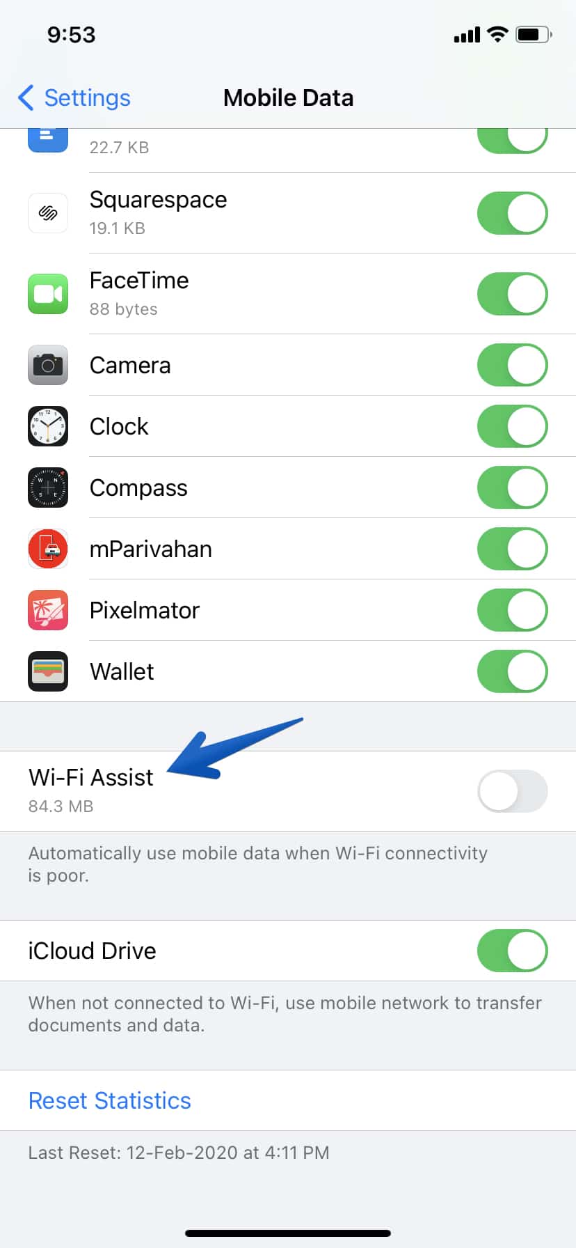 Disable Wi-Fi Assist iOS 14