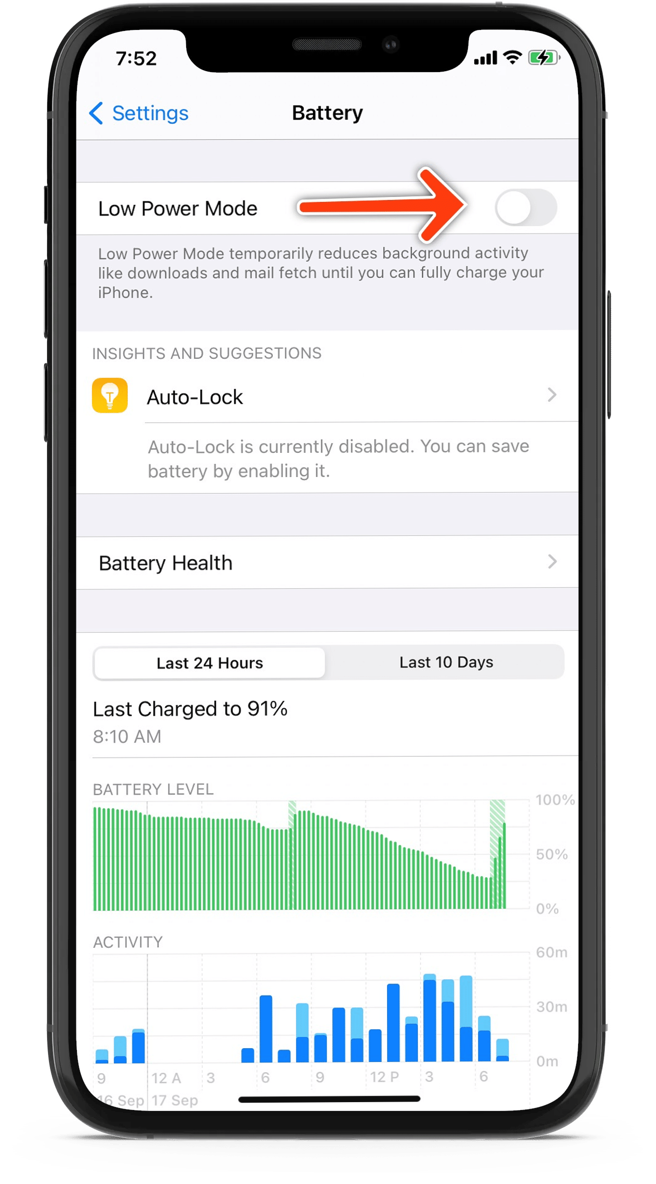 low power mode on ios 14