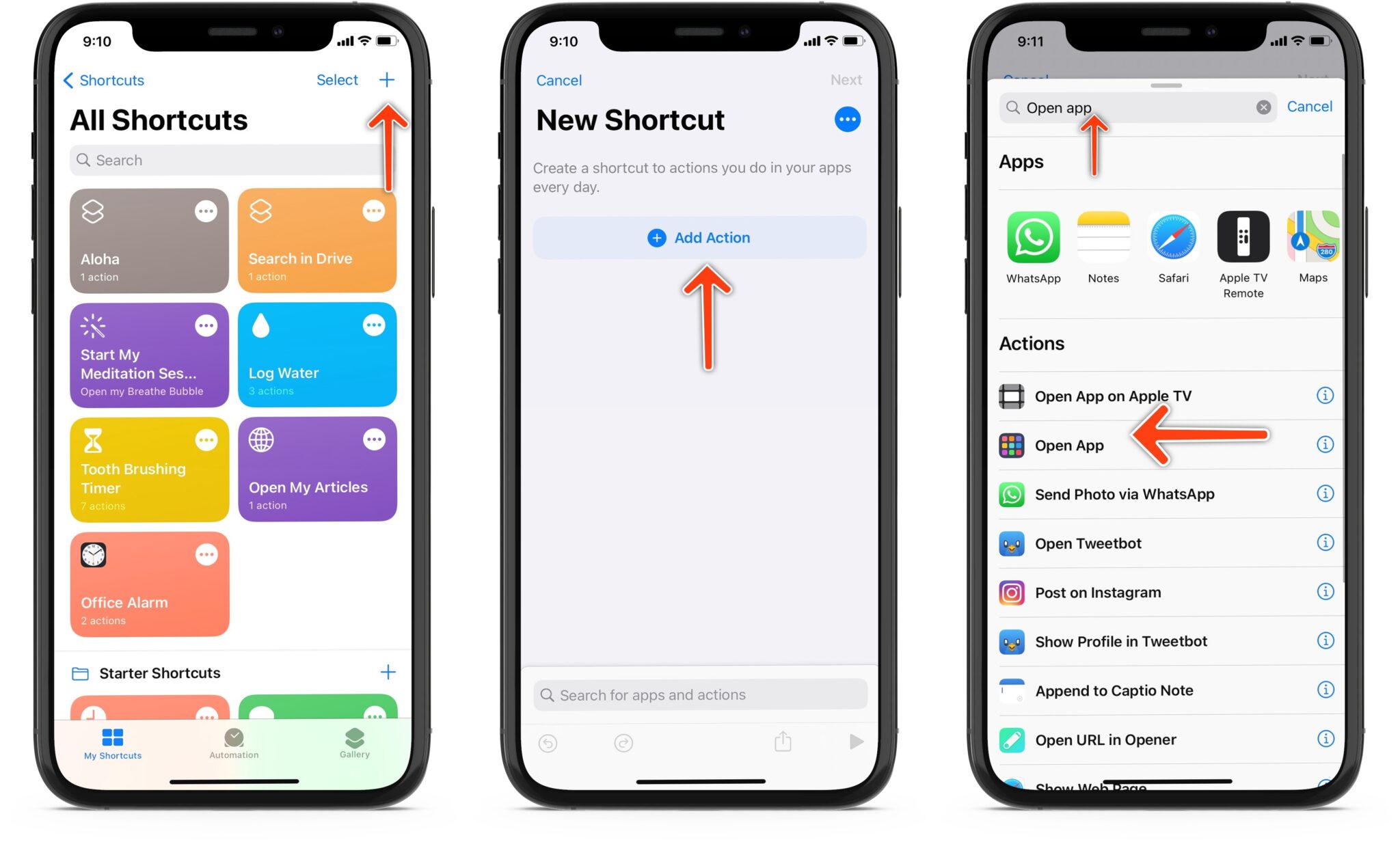 use shortcuts app to change app icon