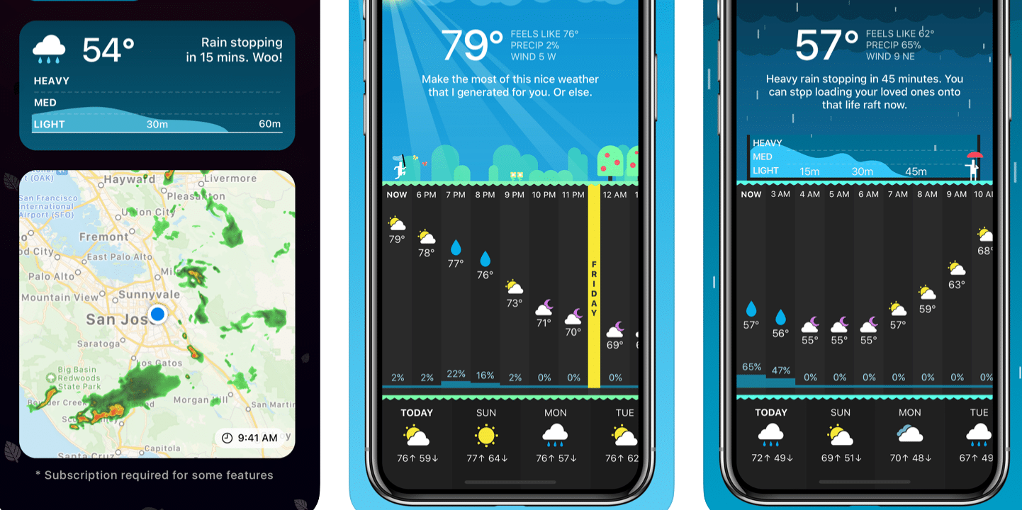carrot weather app iphone