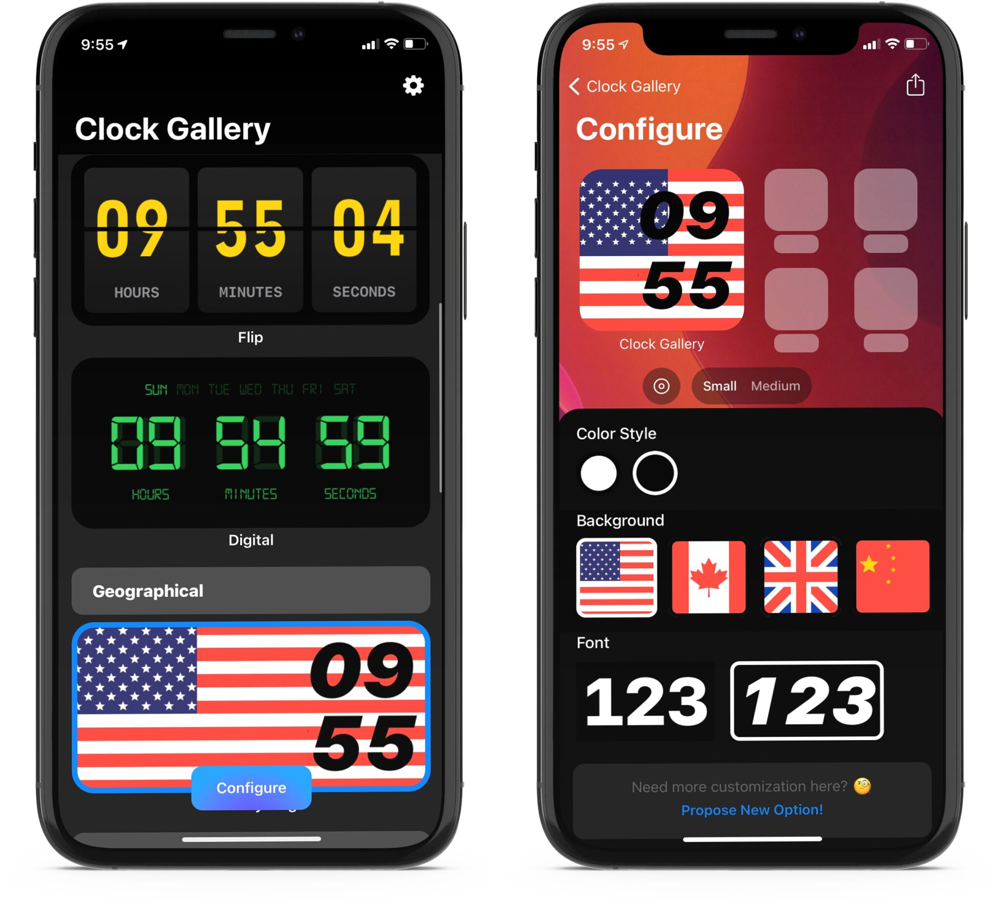 clock gallery iphone app