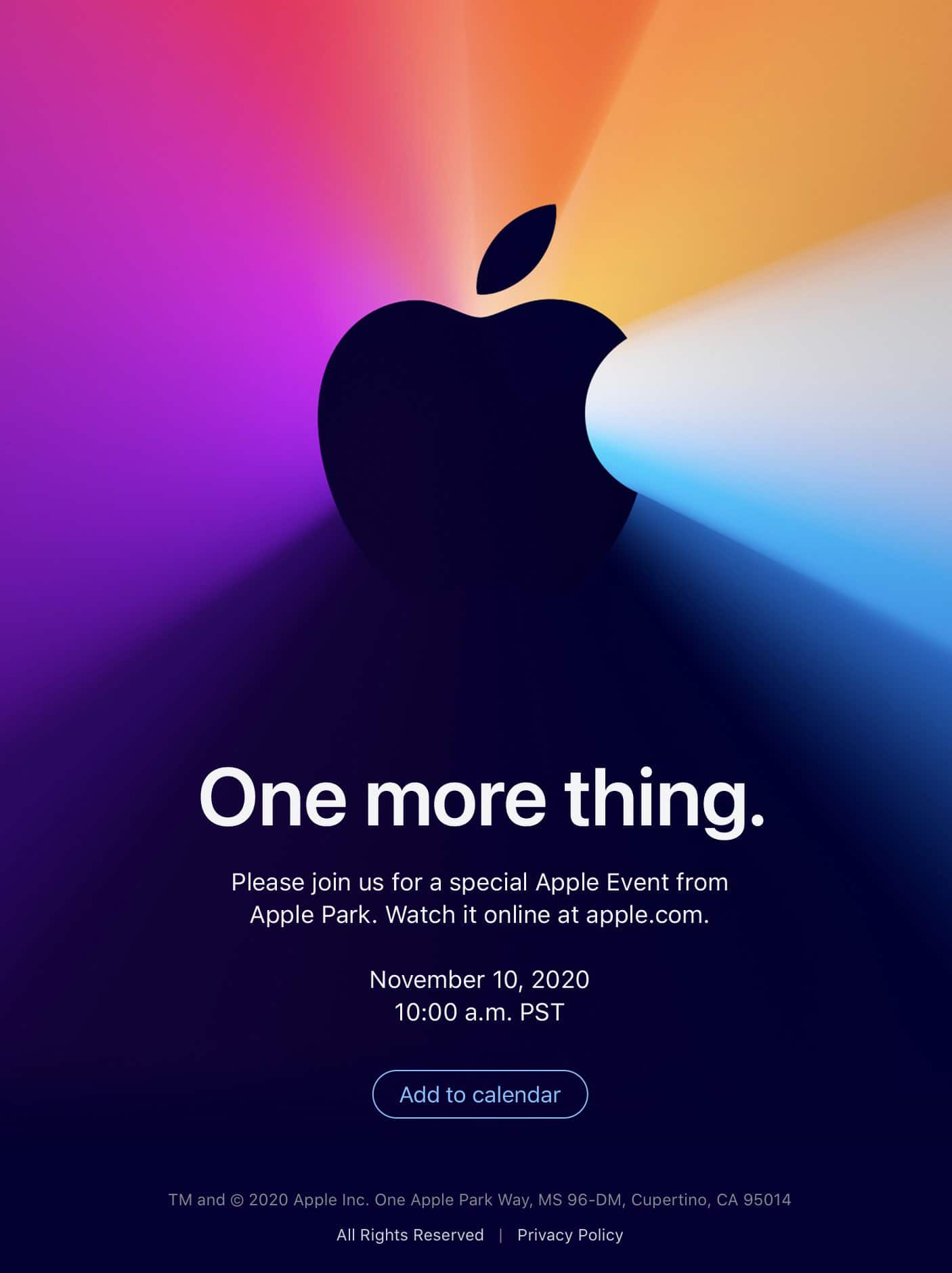 Apple Silicon Mac event