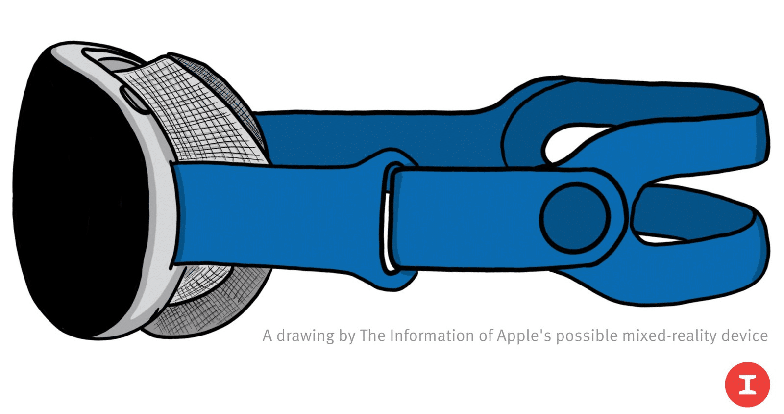 mixed reality headset apple drawing