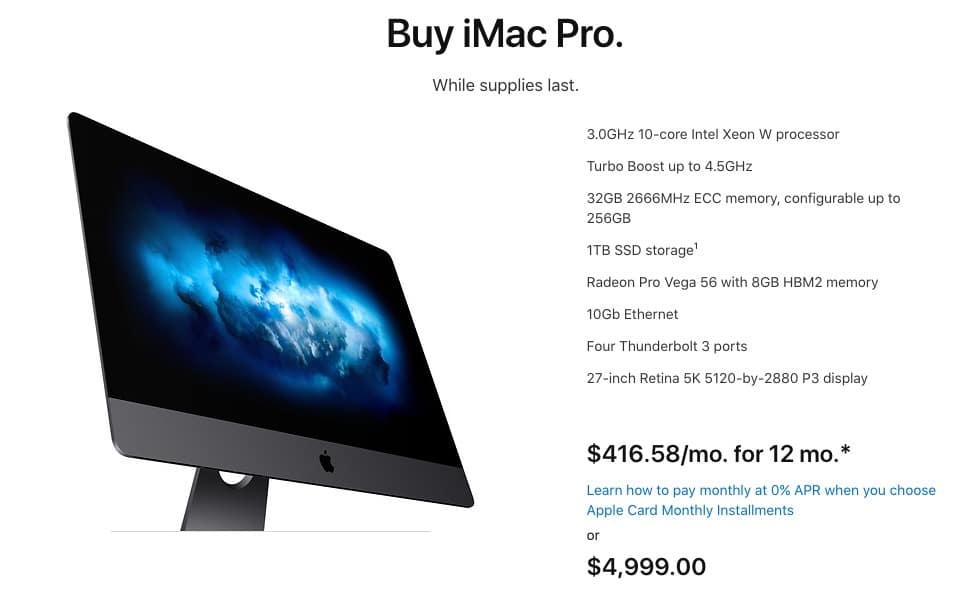 iMac Pro discontinued