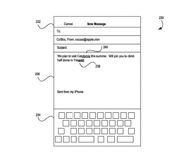 ios keyboard patent