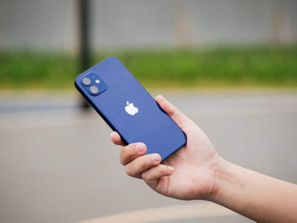 iPhone 12 in blue