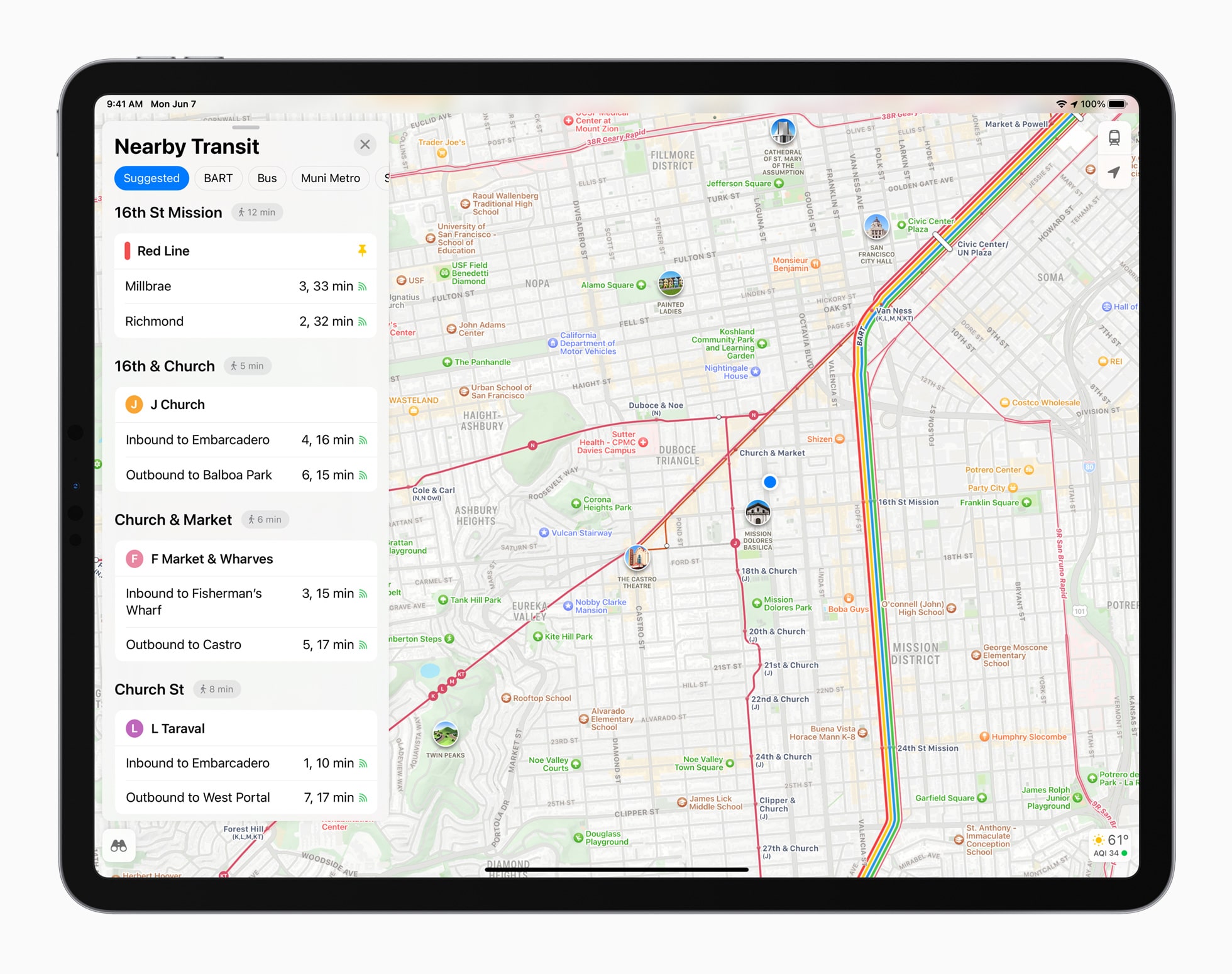 Apple Maps in iPadOS 15