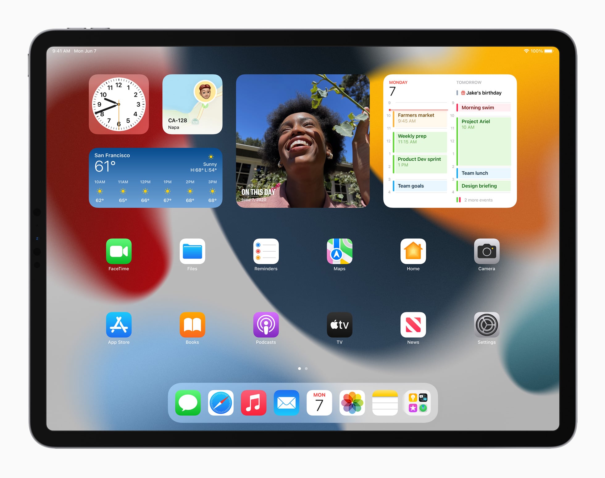 iPadOS 15 home screen widgets