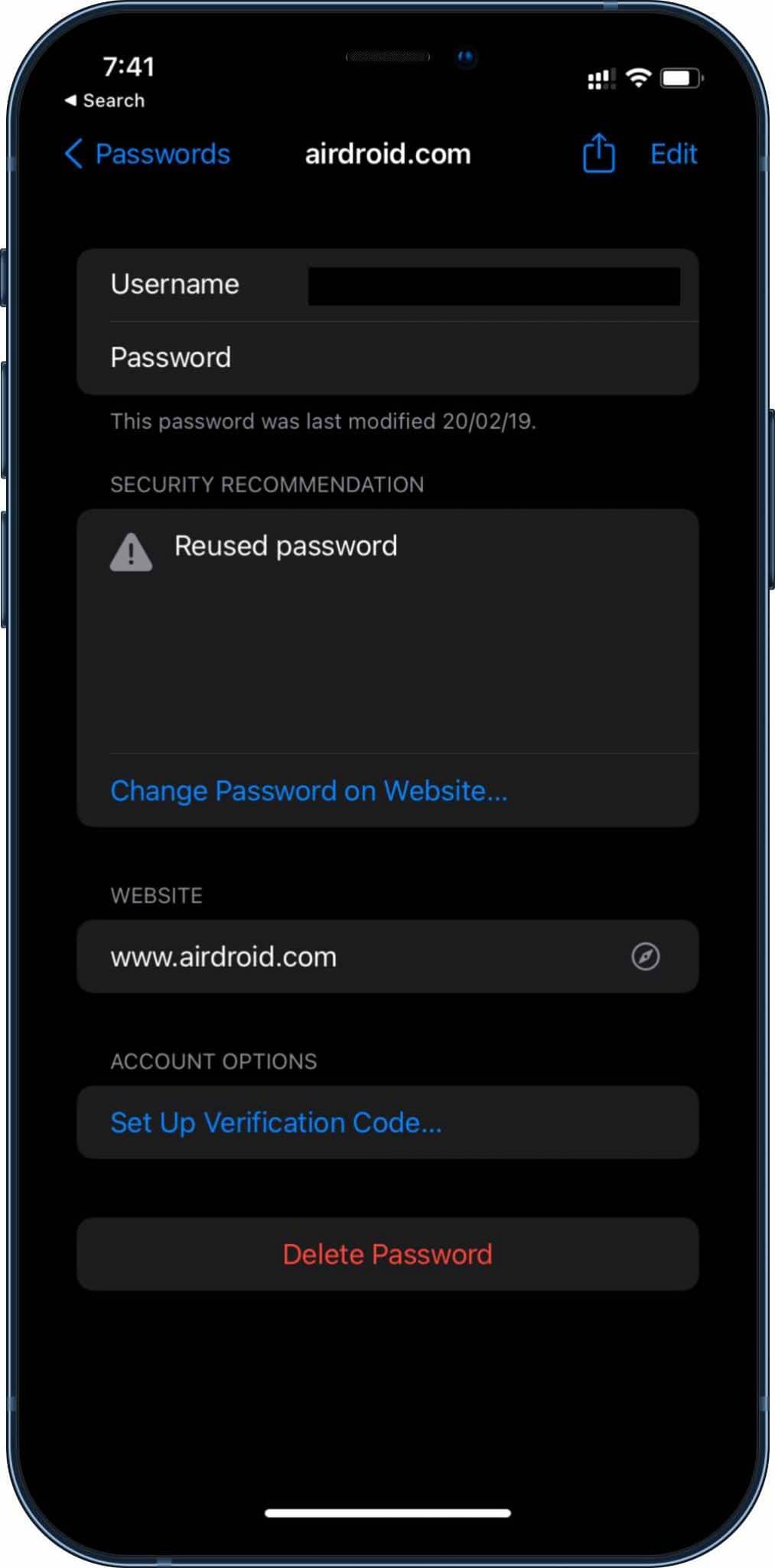 authenticator in iCloud keychain in iOS 15