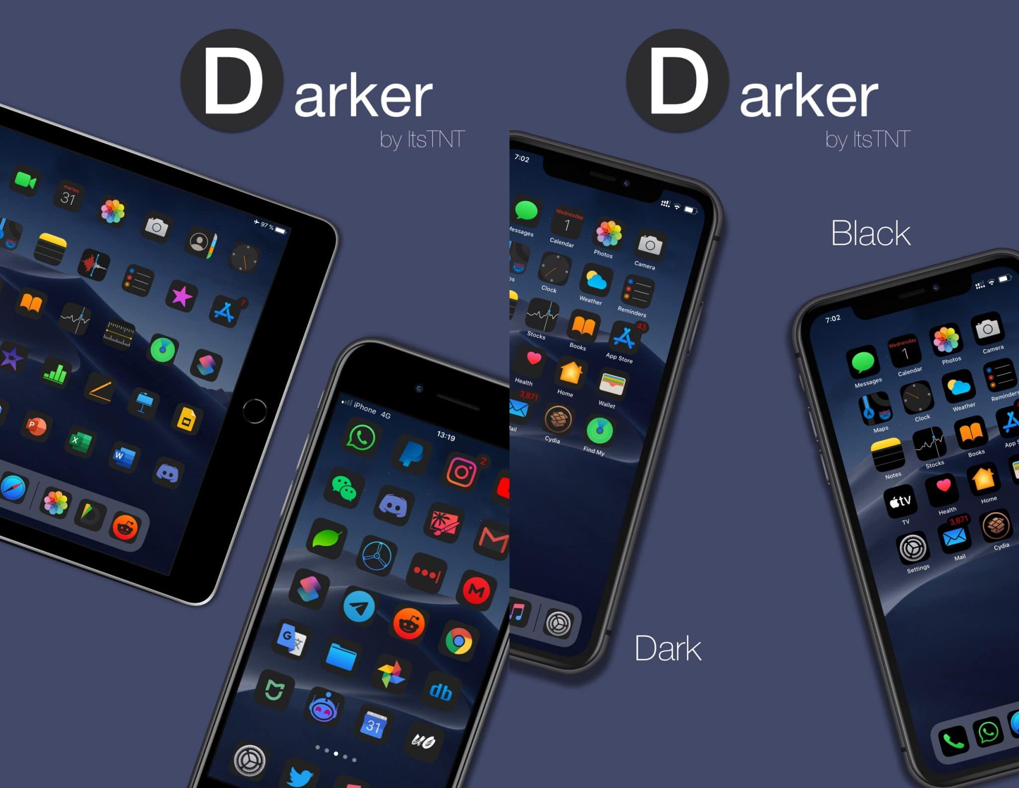 Darker ioS 14 theme