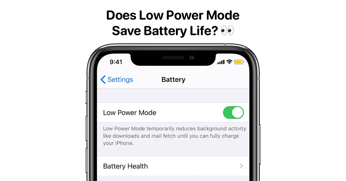 low power mode battery comparison iPhone