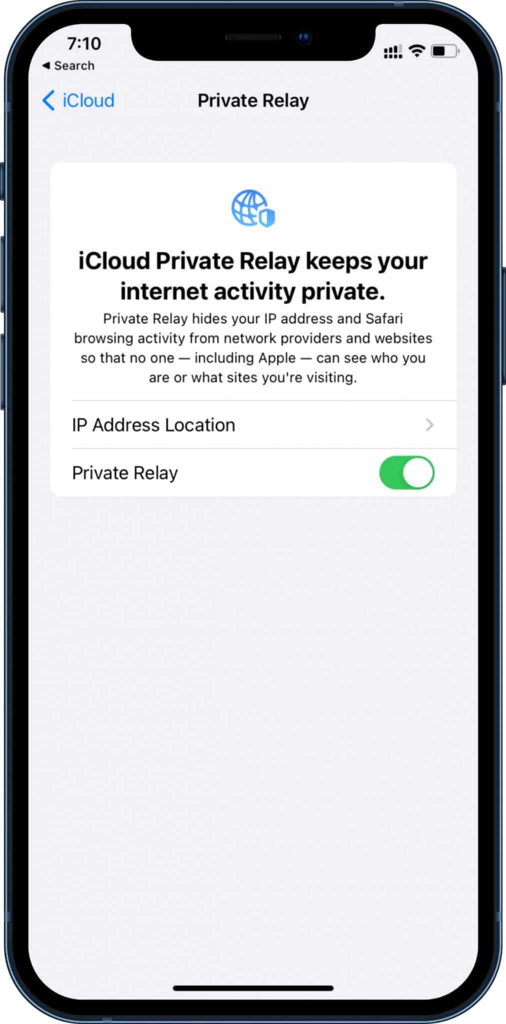 iCloud private rely