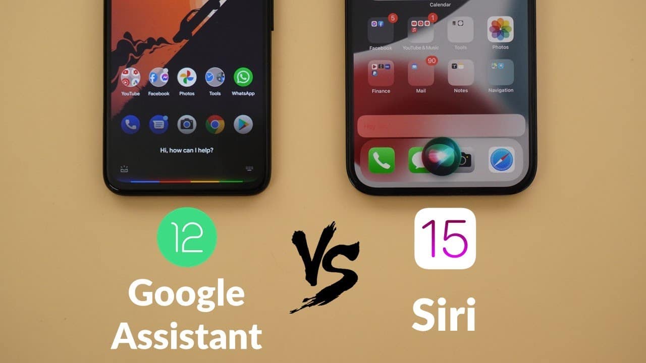 siri in iOS 15 vs Google Assistant in Android 12