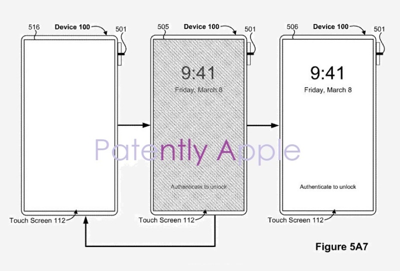 iPhone touch id power button patent