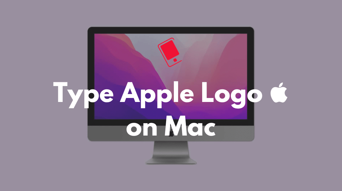 how to type apple logo on mac