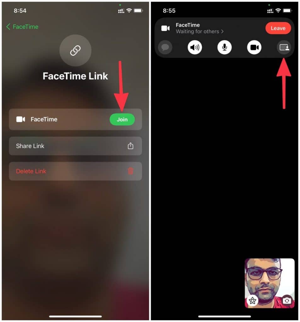 share screen on facetime