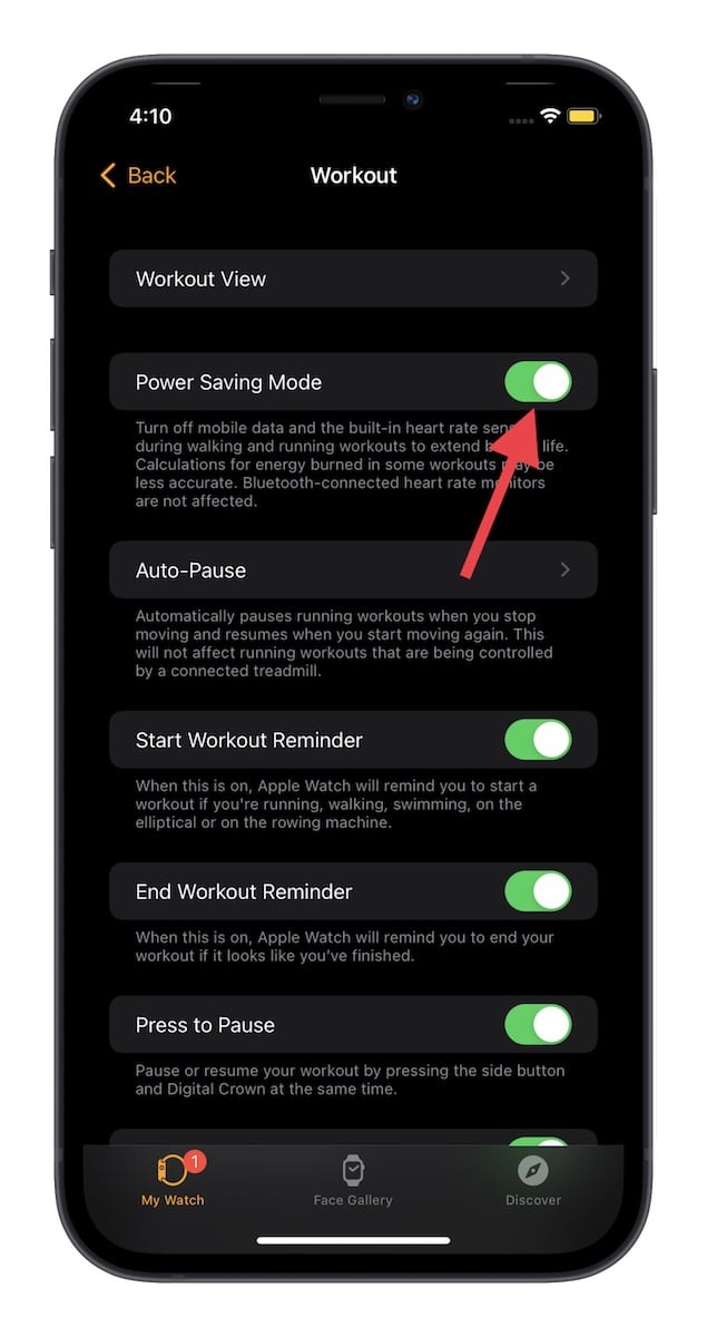Use Power Saving Mode to Extend the Battery Life of Your Apple Watch 