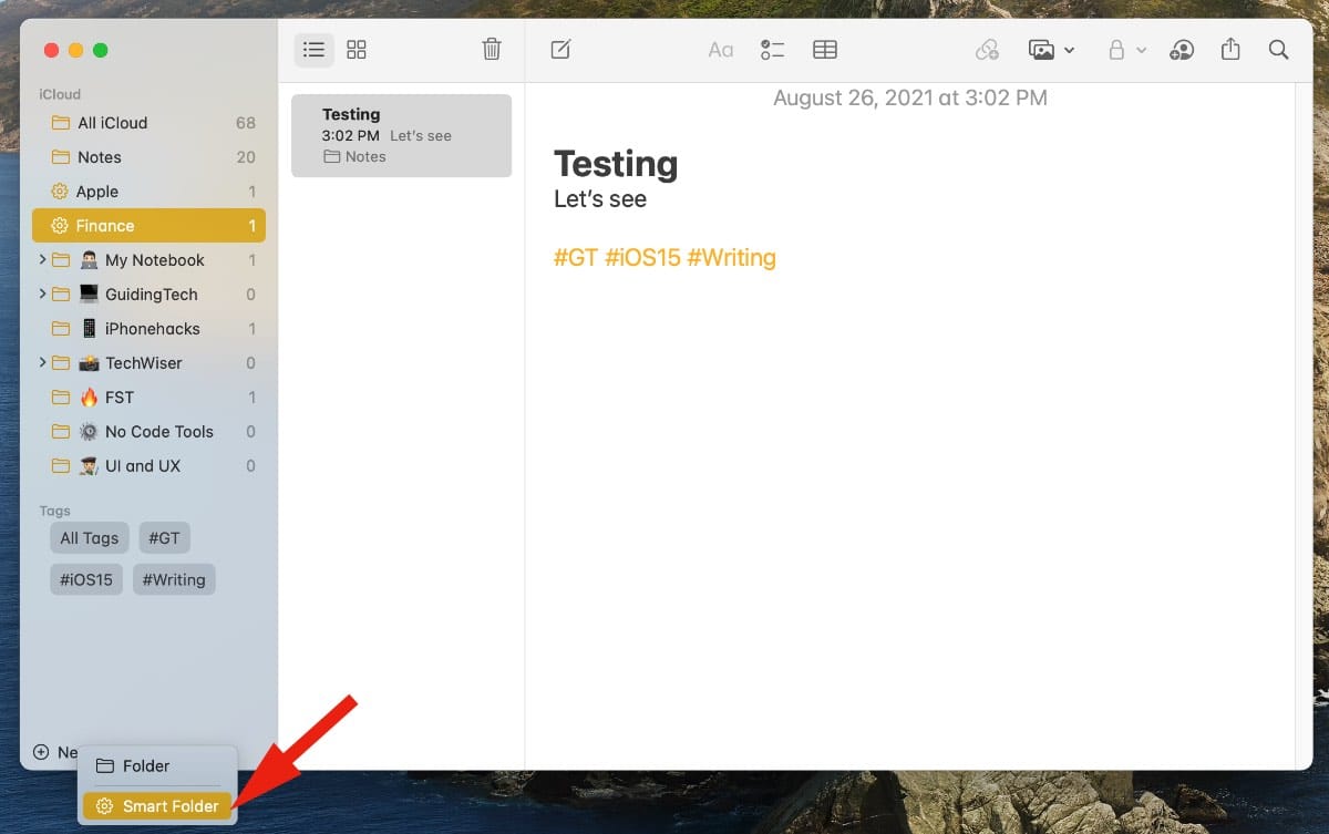 smart folder on mac