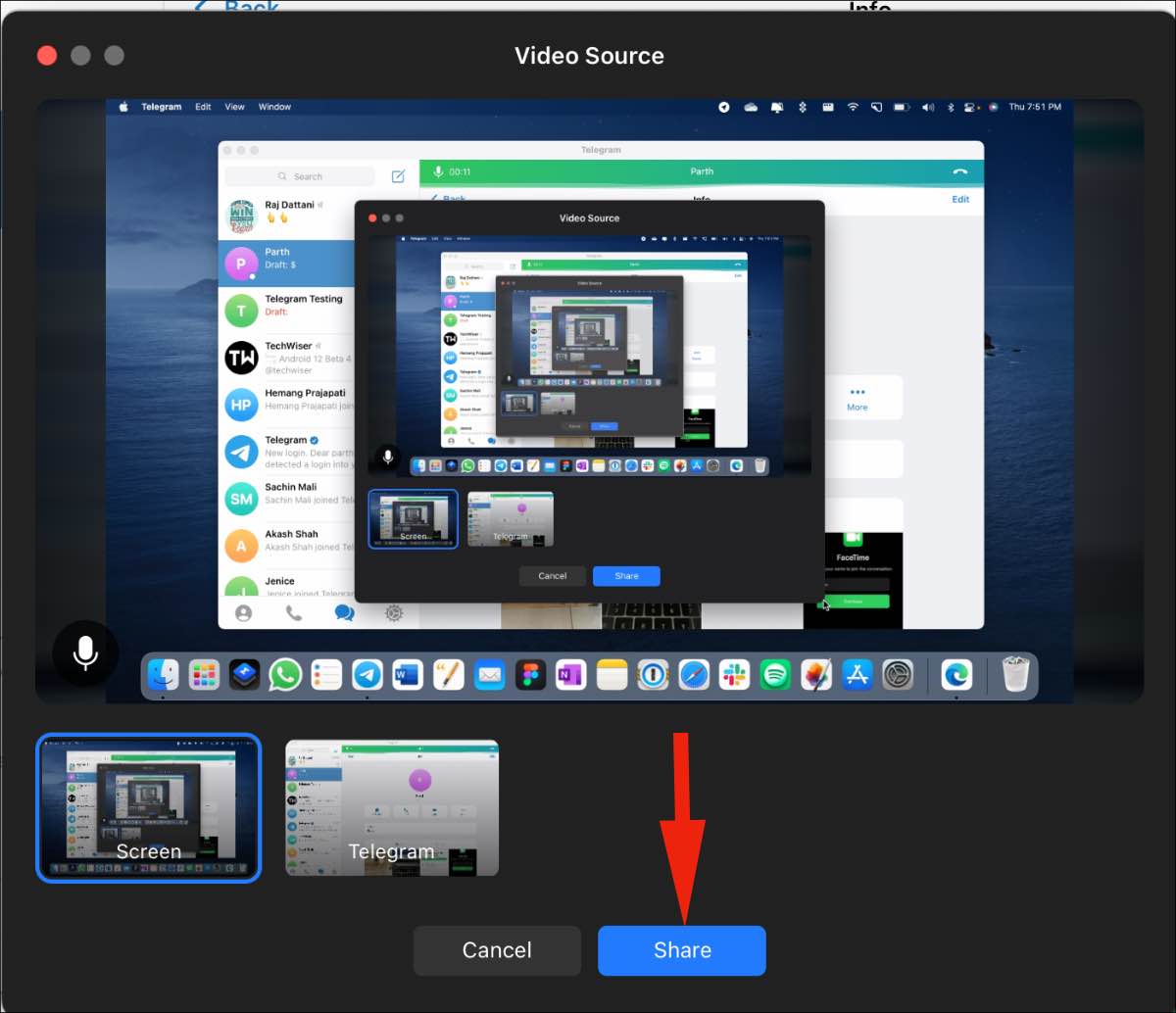 share screen on mac