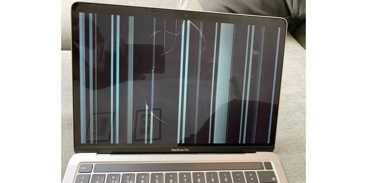 MacBook Pro cracked display