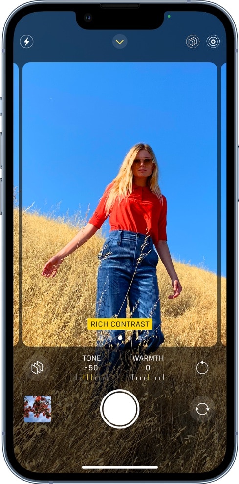 Use Photographic styles on iPhone 13 and 13 pro