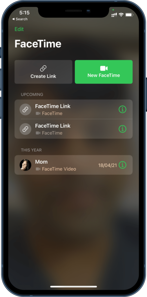 use facetime on iPhone