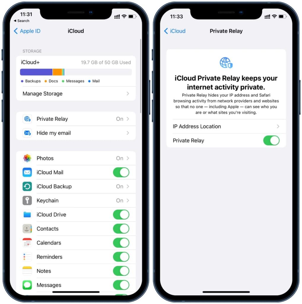 iCloud Private Relay in iOS 15