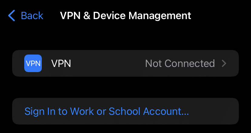 iOS 15 VPN