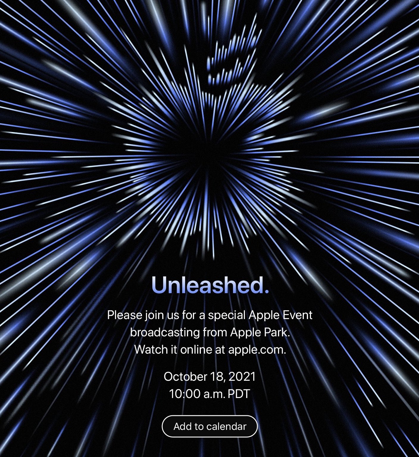 Apple Unleashed Event Invite