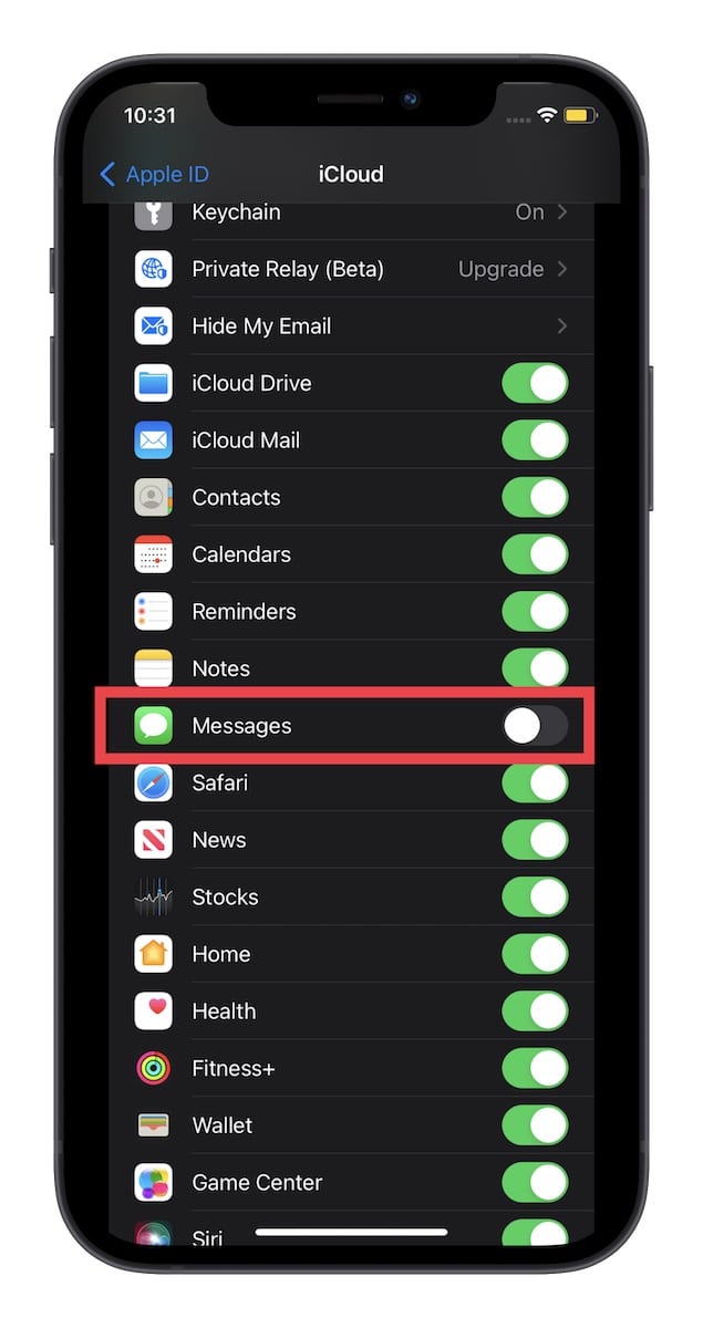 iCloud Messages on iPhone and iPad 