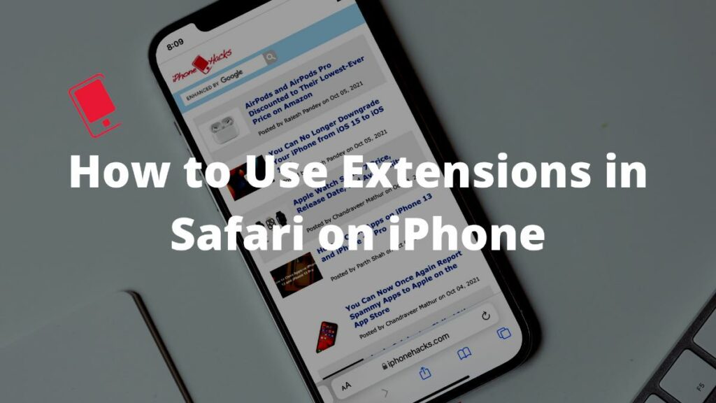 use extensions in Safari on iPhone