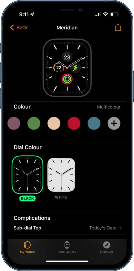 customize Apple Watch
