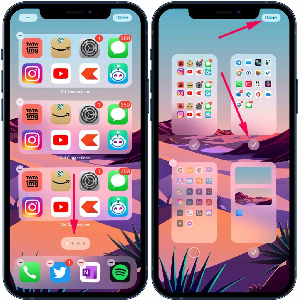 create empty home screen on iPhone - remove widget