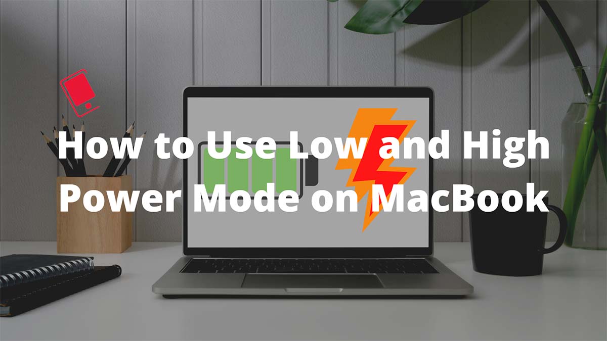 enable low and high power mode on MacBook