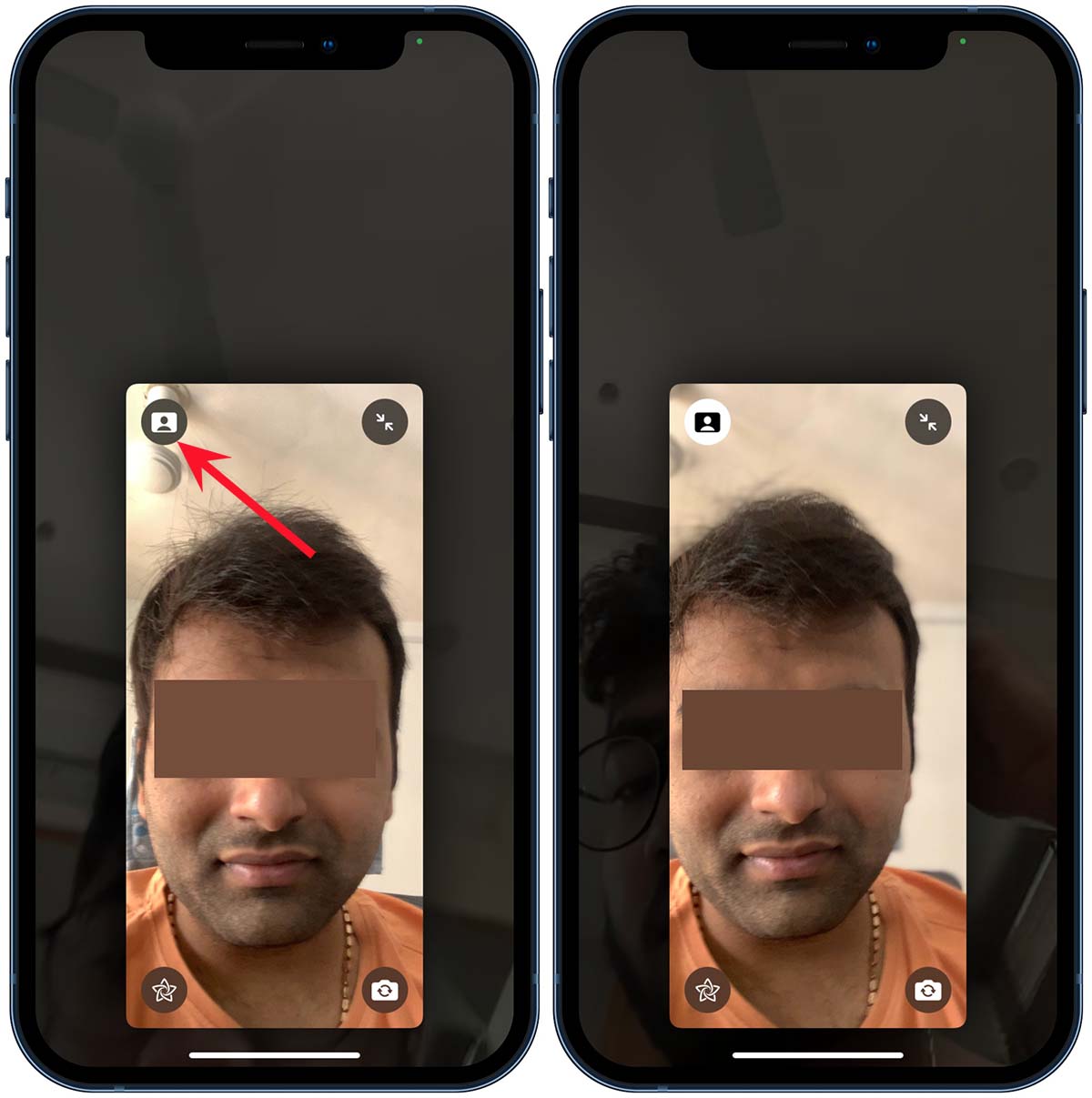 How to Quickly Enable Portrait Mode in WhatsApp and FaceTime Video Calls