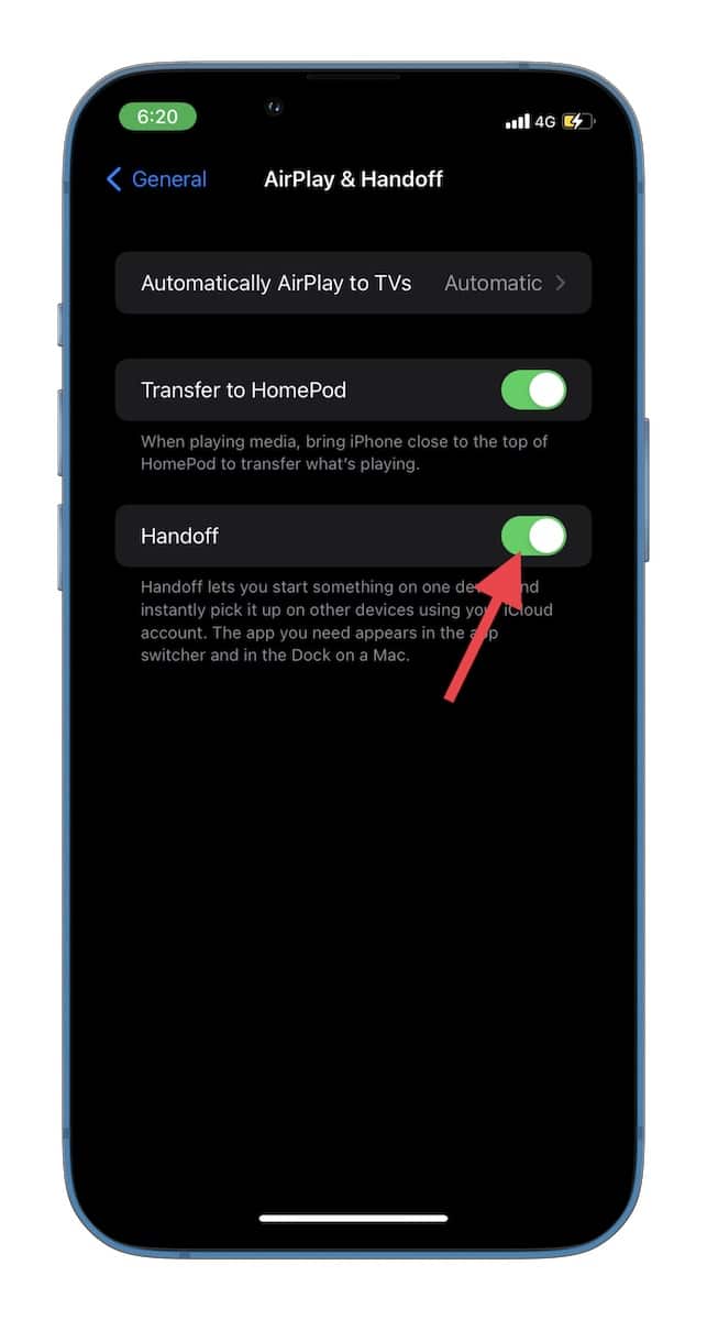 Enable Handoff on your iPhone or iPad